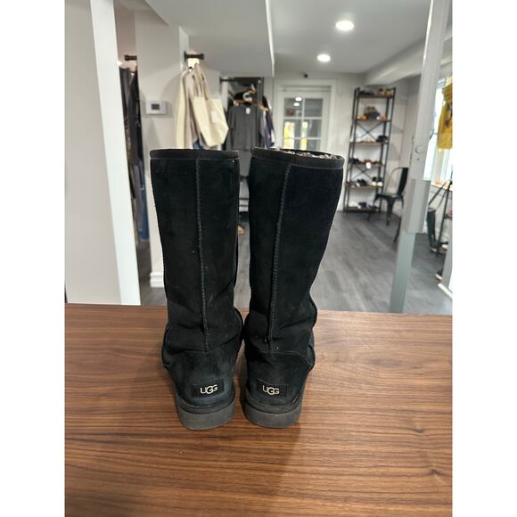 Ugg Tall Leopard Shearling Boots Size 8 - Picture 3 of 13